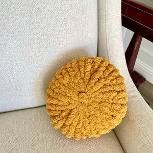 Yellow Home Accent Pillow, Fall Home Decor, cozy pillow, soft and cuddly